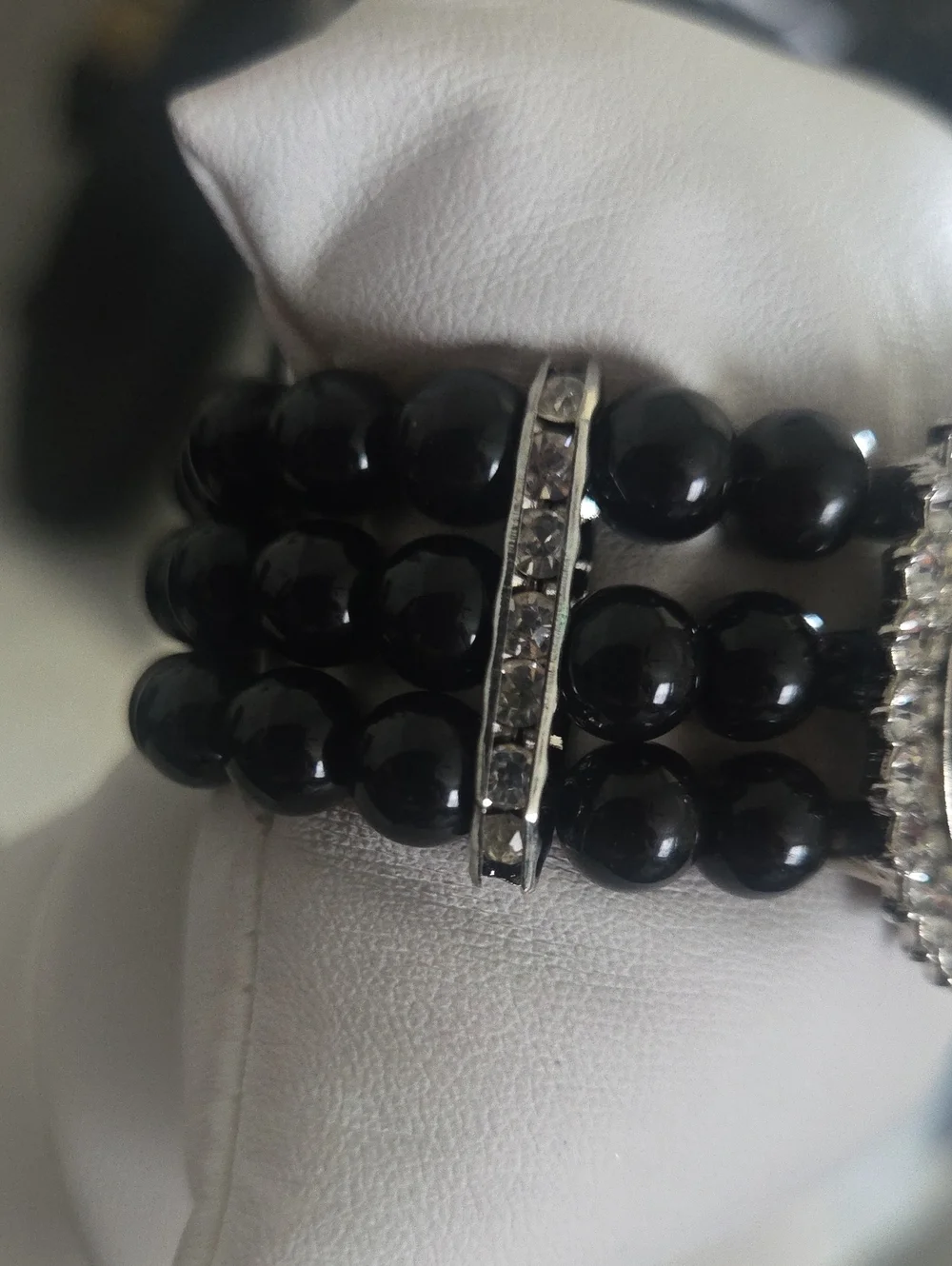 Paparazzi Black Bling Stretch Bracelet NWT